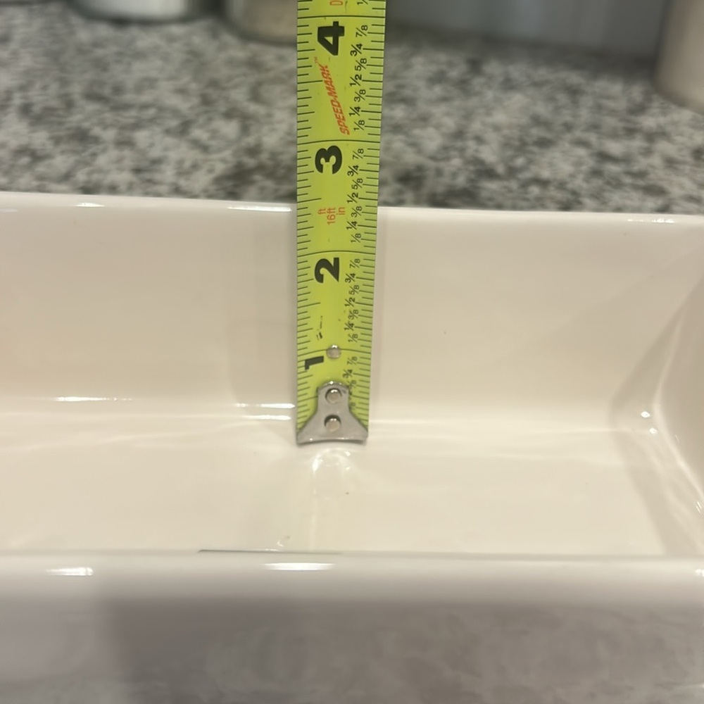 Rae Dunn Ceramic Baking Dish "Bake", Bread Loaf Pan, Kitchen Baking Decor - Picture 8 of 10